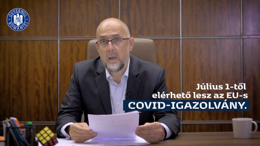 Kelemen Hunor nyilatkozata az uniós digitális Covid-igazolványról Kelemen Hunor nyilatkozata az uniós digitális Covid-igazolványról